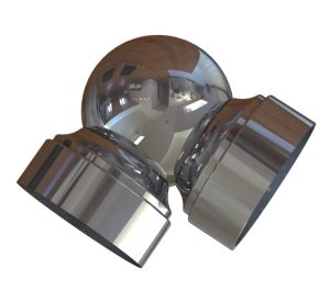 Coude Articulé pour Main Courante Ø50mm - Réf : B1