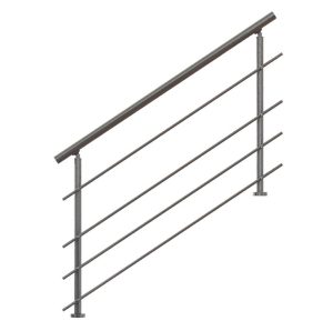 Garde-Corps Escalier avec 4 lisses horizontales