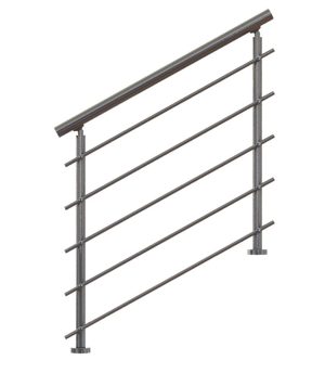 Garde-Corps Escalier avec 5 lisses horizontales