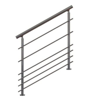 Garde Corps Escalier avec 6 lisses horizontales