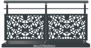 Garde Corps avec Tôle et 1 lisse horizontale