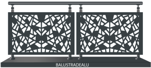 Garde Corps avec Tôle et sans lisse horizontale smart